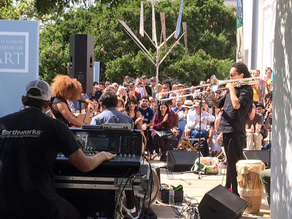 Live music event at the Santa Barbara Museum of Art supported by Shadowfax Audio
