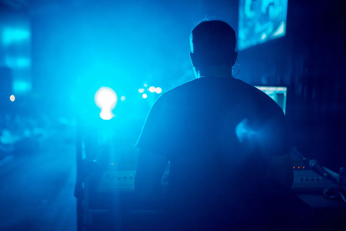 Shadowfax Audio technician working at a live event